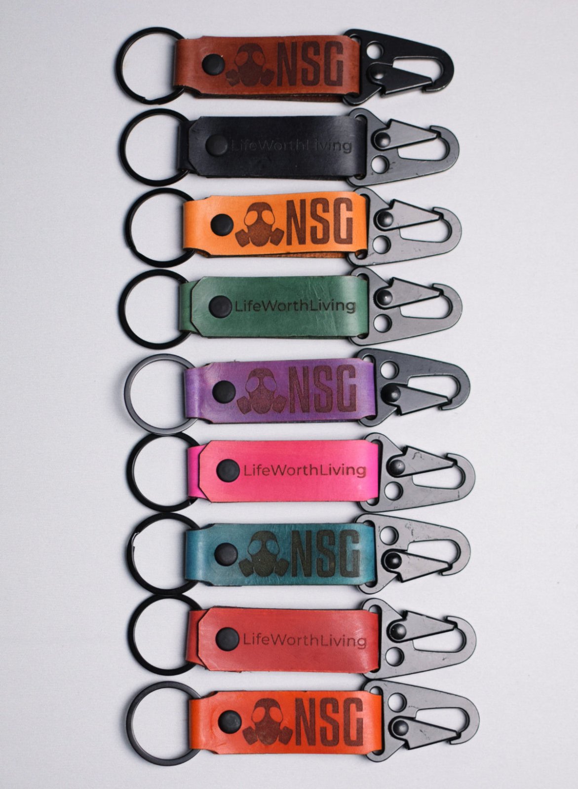 LifeWorthLiving Keychain - NoSurrenderGear