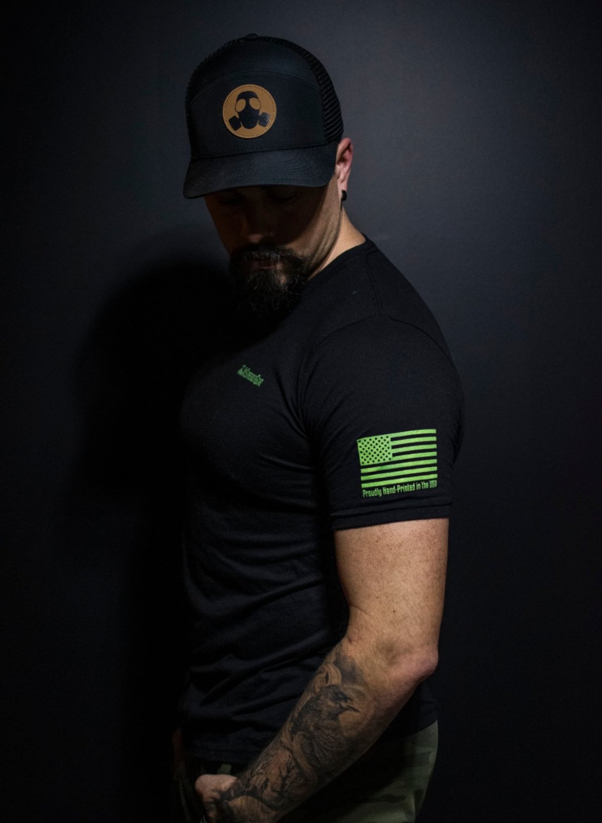 Neon Gas Mask Tee - NoSurrenderGear