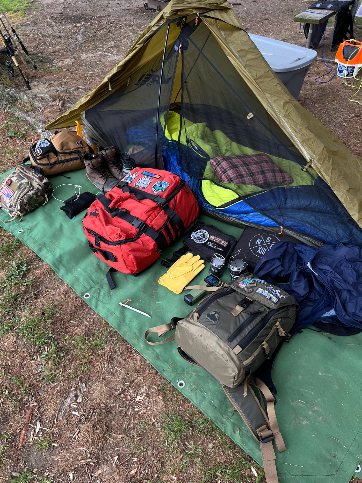 backpack outdoor gear Grizzly Pack: Rugged Outdoor Gear Hauler & Backpack Black Onyx