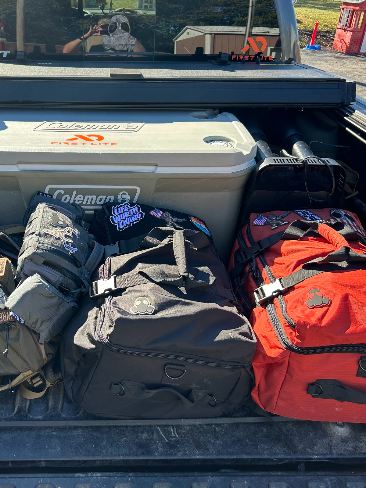 backpack outdoor gear Grizzly Pack: Rugged Outdoor Gear Hauler & Backpack Black Onyx