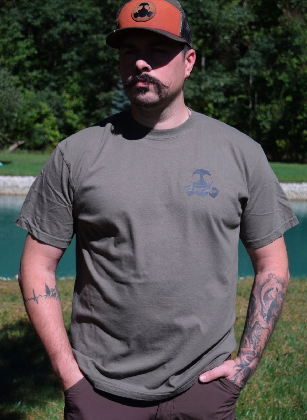 Bow Hunter Heavyweight Tee | Moss - NoSurrenderGear