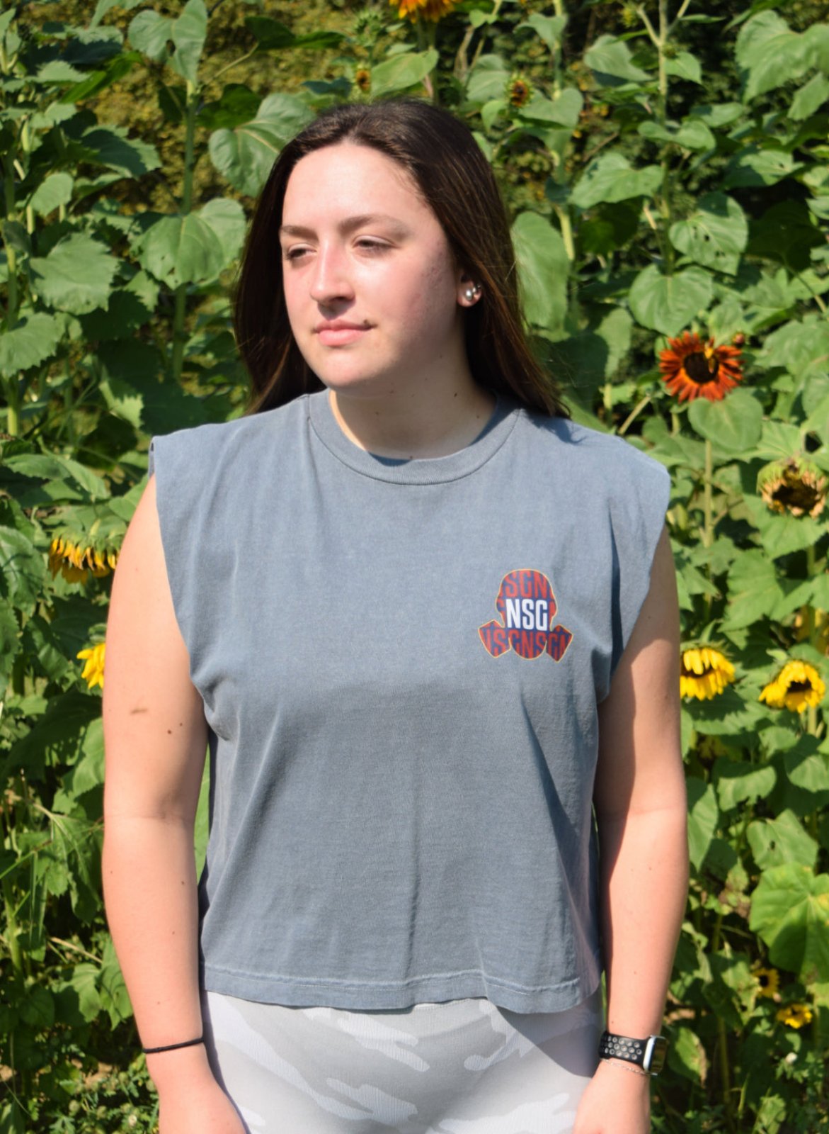 BRRRT Heavyweight Crop| Faded Navy - NoSurrenderGear