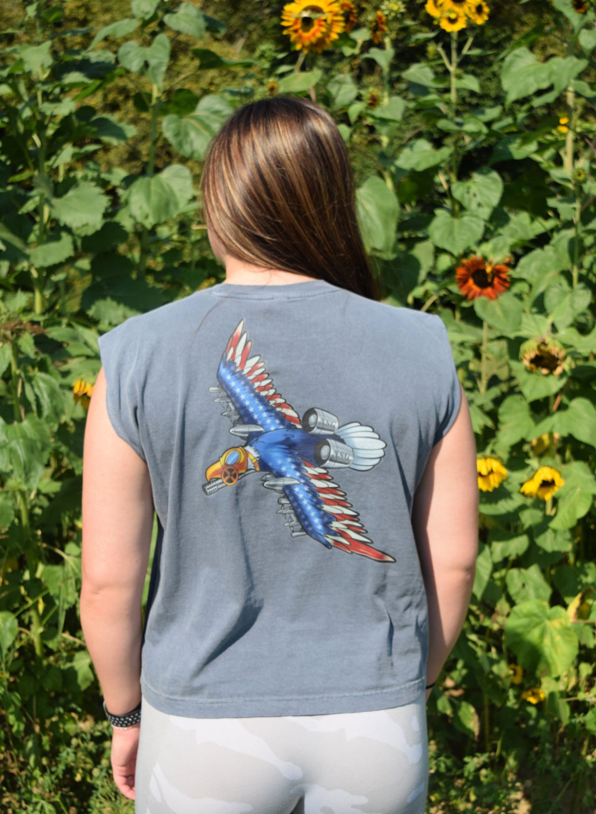 BRRRT Heavyweight Crop| Faded Navy - NoSurrenderGear