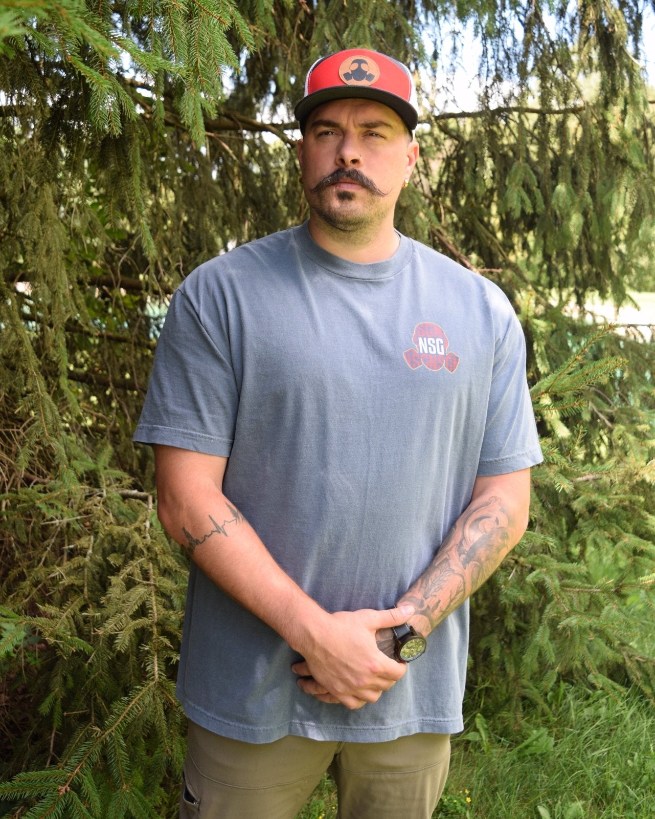 BRRRT Heavyweight Tee | Faded Navy - NoSurrenderGear