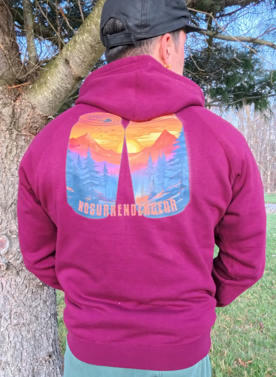 Sunset Summit Zip Hoodie - NoSurrenderGear