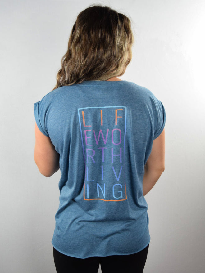Essence of Life Worth Living Rolled Cuff Tee - NoSurrenderGear