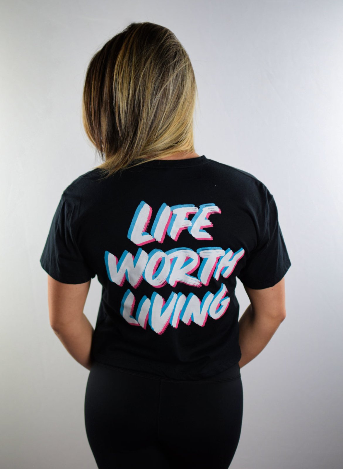 Life Worth Living Crop Tee - NoSurrenderGear