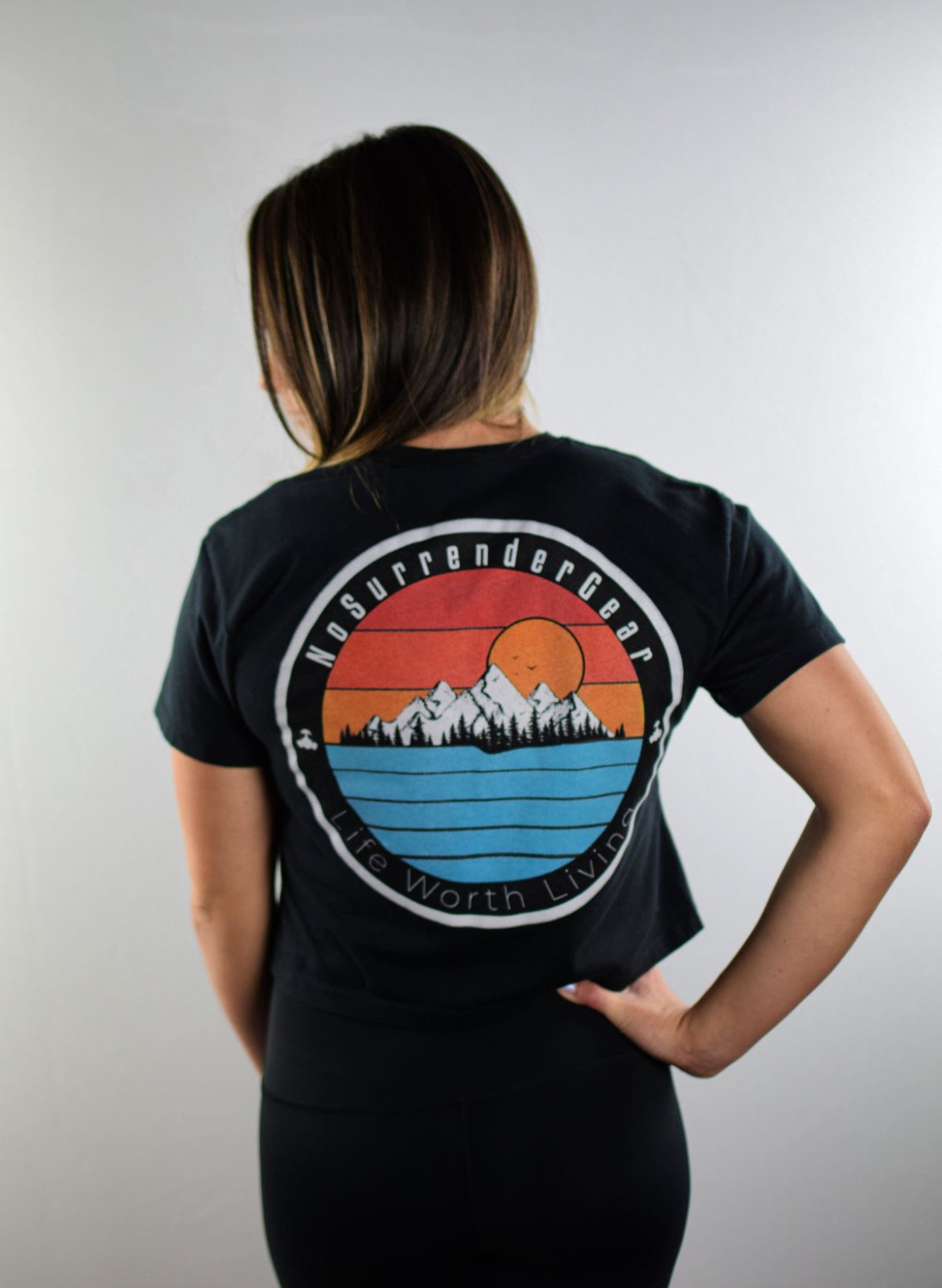 LWL Sunset Crop Tee - NoSurrenderGear