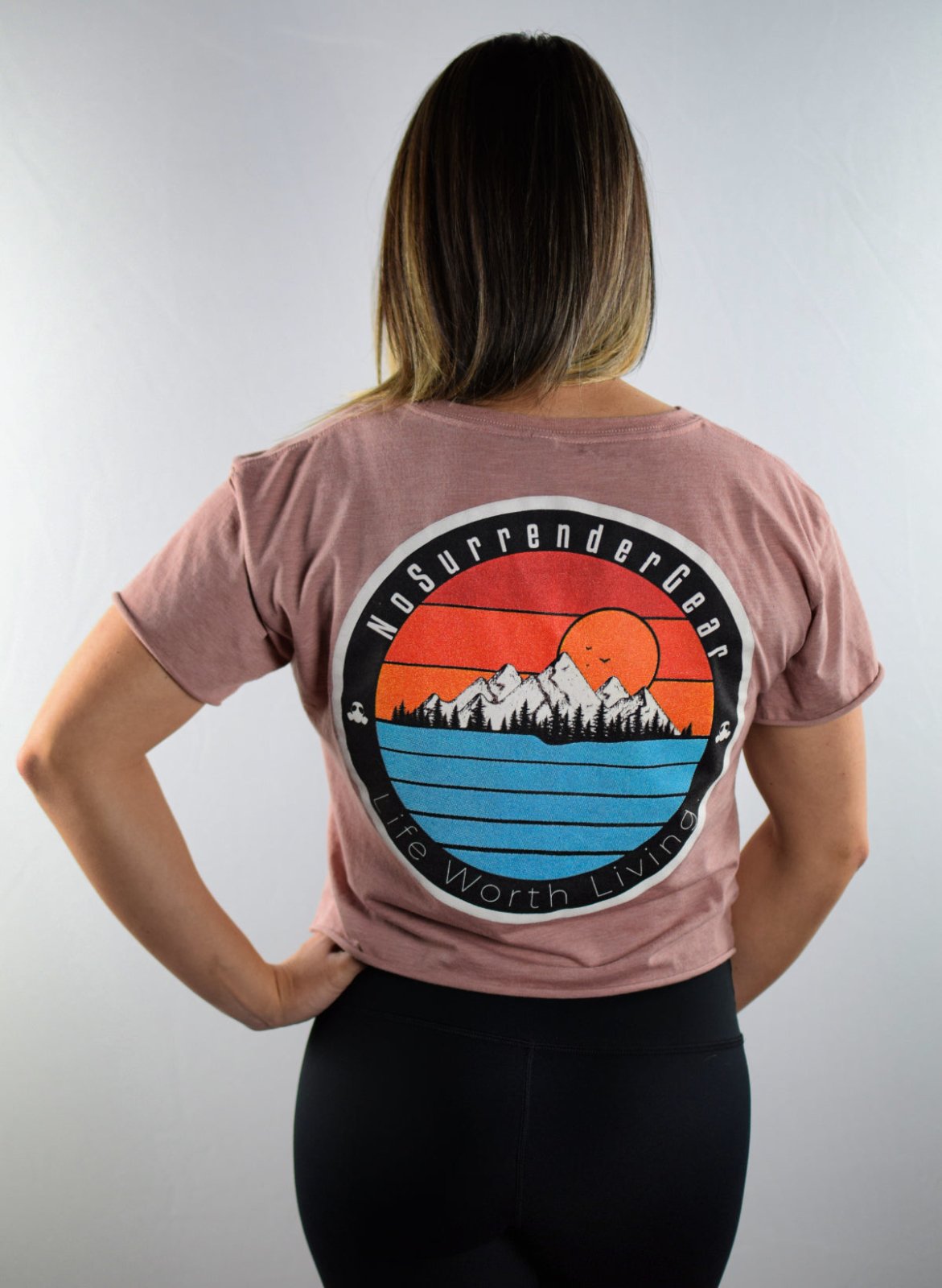 LWL Sunset Crop Tee - NoSurrenderGear