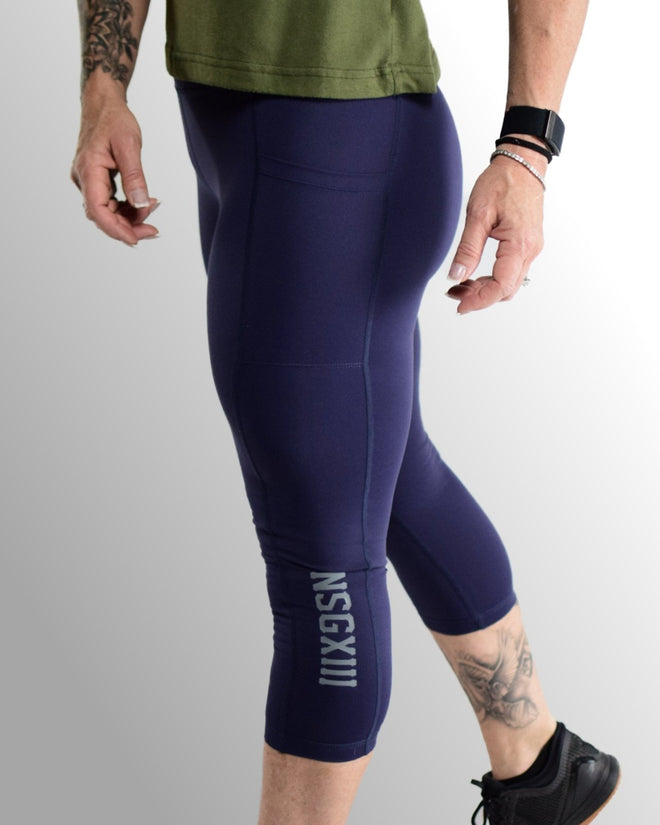 Nova 3/4 Tights | Navy - NoSurrenderGear