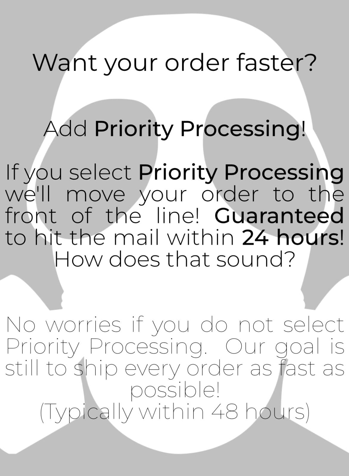 Priority Processing - NoSurrenderGear