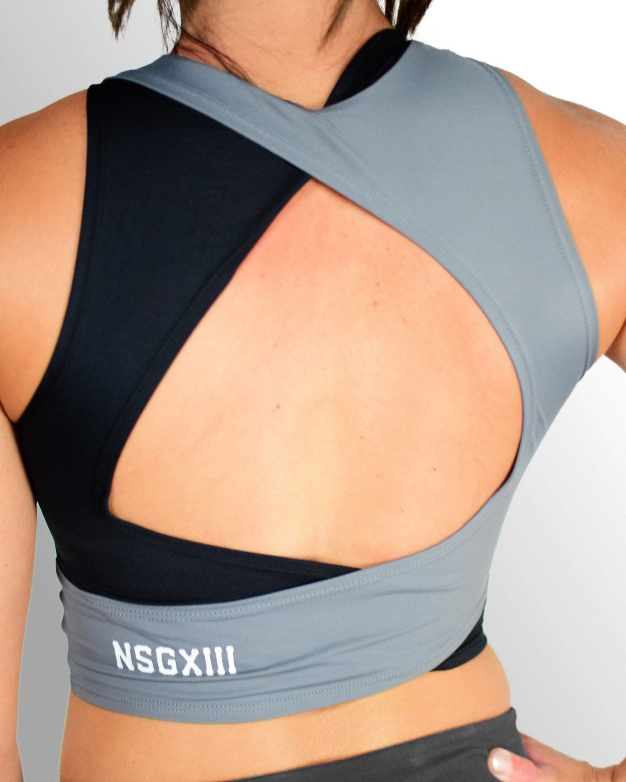 Raven Sports Bra | Gray - NoSurrenderGear